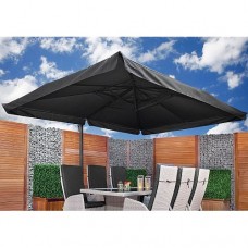 Parasol antraciet Brest 300 x 400 cm Parasol antraciet Brest 300 x 400 cm